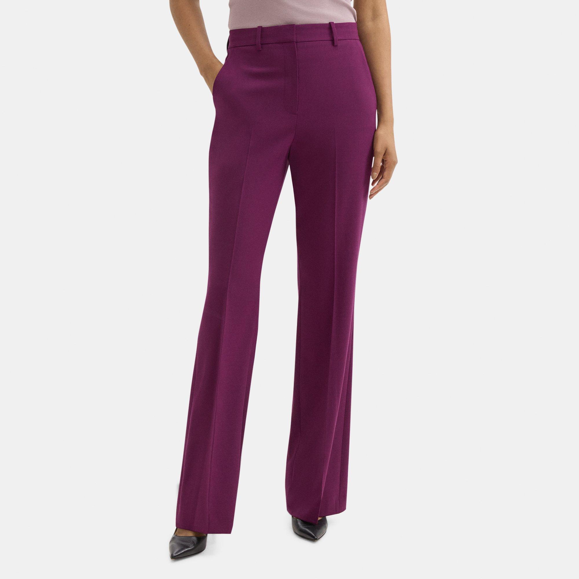 Sevona Stretch Wool Classic Crop Pant | Theory Outlet Product Image