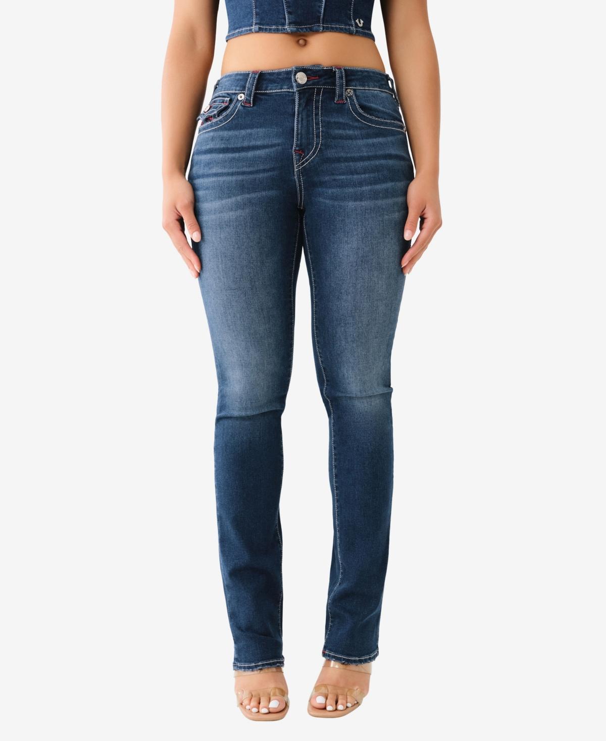 True Womens Billie Flap Ladder Stitch Straight Jean Product Image