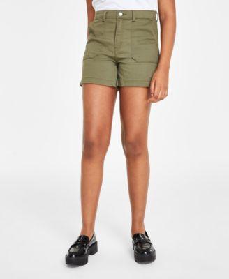 Levis Womens Mid-Rise Zip-Fly Utility Shorts Product Image