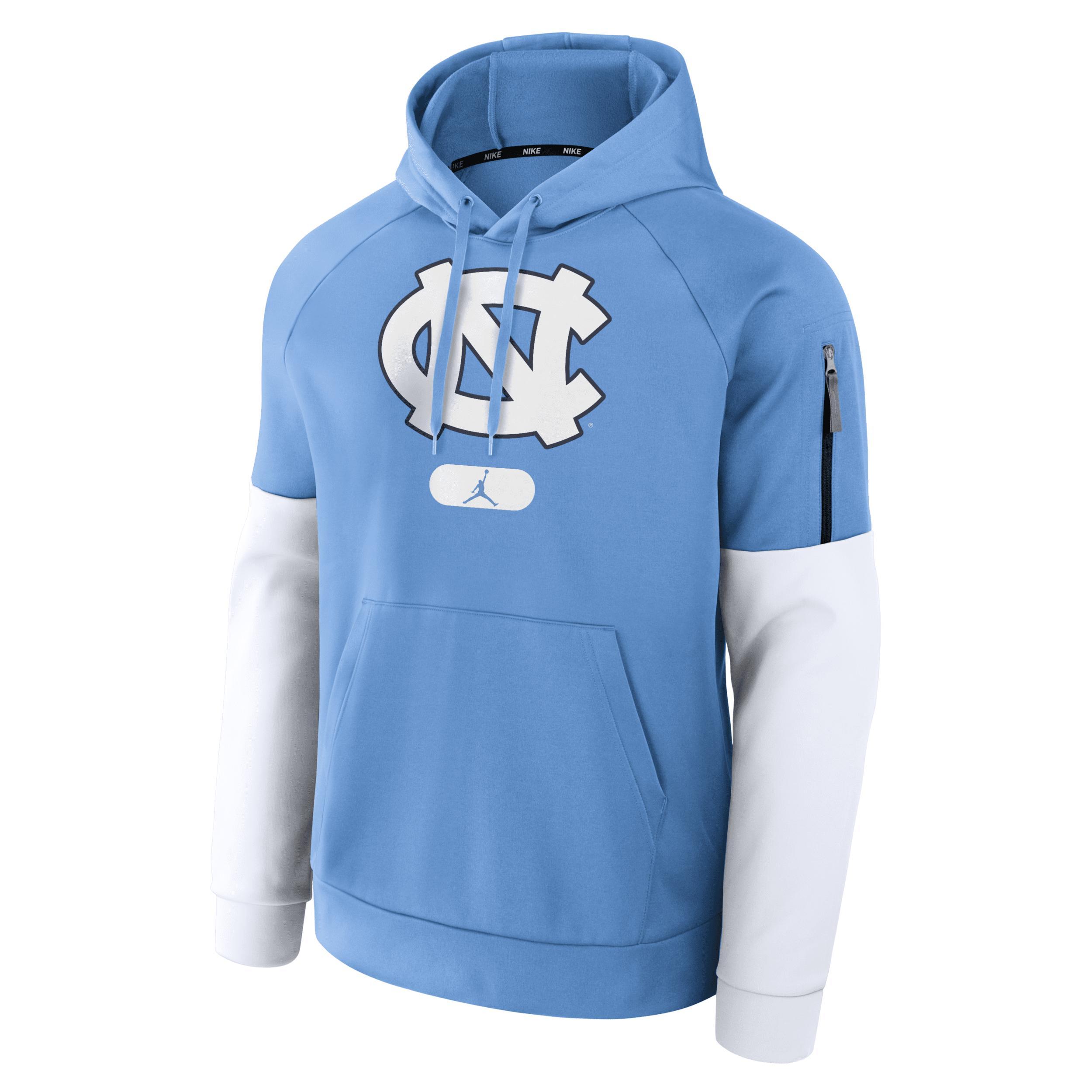 Nike Mens North Carolina Tar Heels Fitness Mens Jordan Brand Therma College Pullover Hoodie Product Image