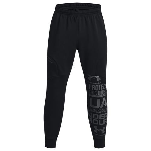 Under Armour Mens Under Armour Unstoppable Fleece Joggers - Mens Black/Black Product Image