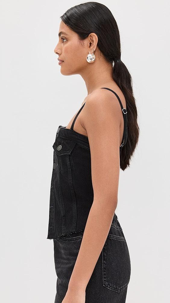 Reformation Coco Denim Bustier Top | Shopbop Product Image