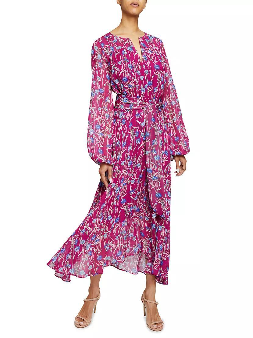 Floral Georgette Maxi Dress Product Image