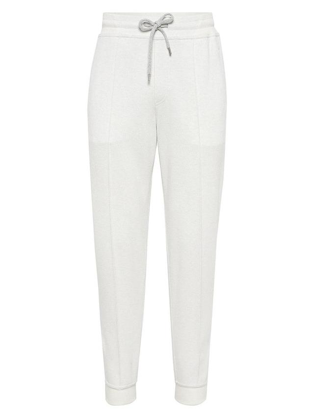 Mens Cashmere and Cotton French Terry Double Cloth Trousers Product Image