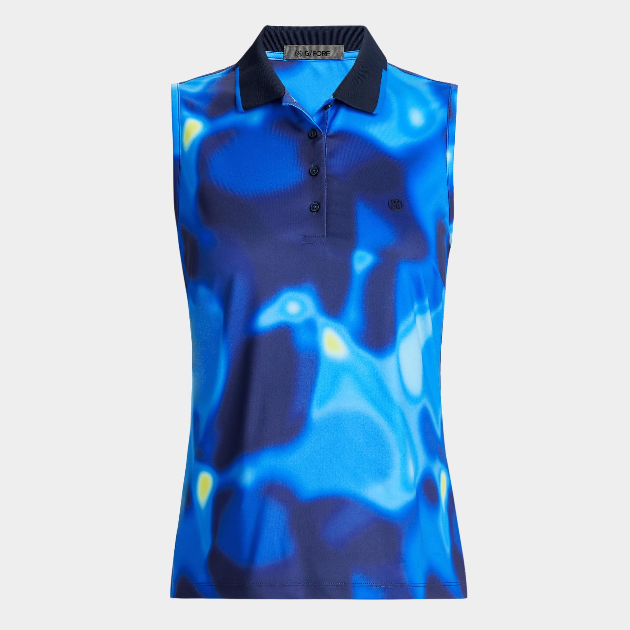 BOKEH CAMO TECH JERSEY SLEEVELESS POLO Product Image