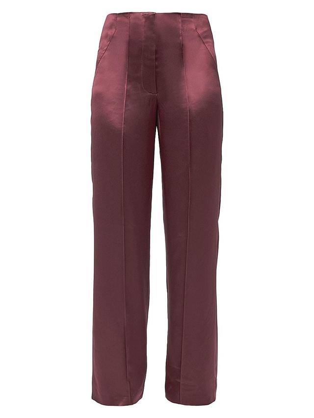 Womens Collins Satin Trousers Product Image