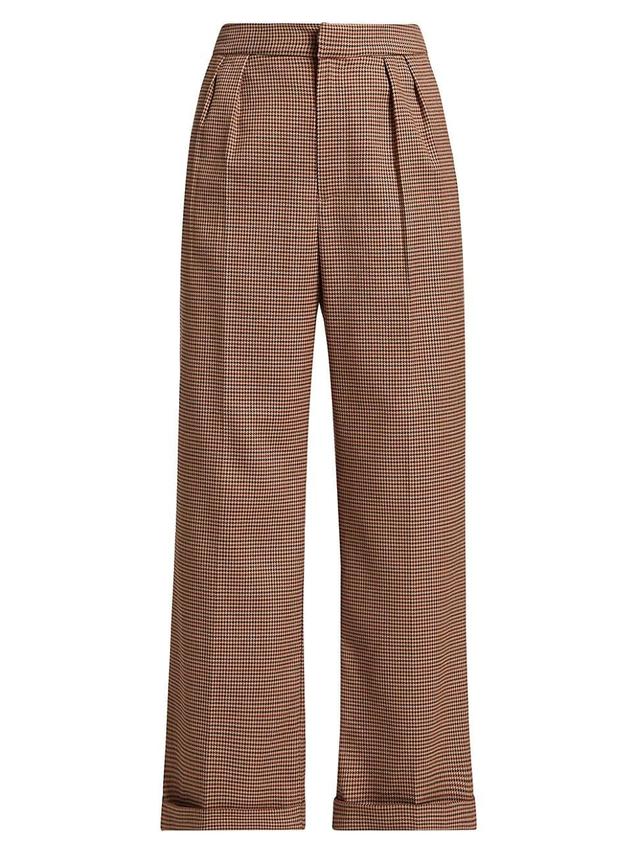 Womens Jia Cropped Wide-Leg Trousers Product Image