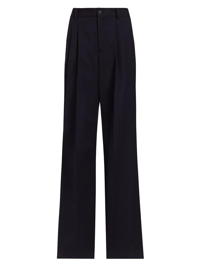 Womens Flavie Flared Wool Pants Product Image