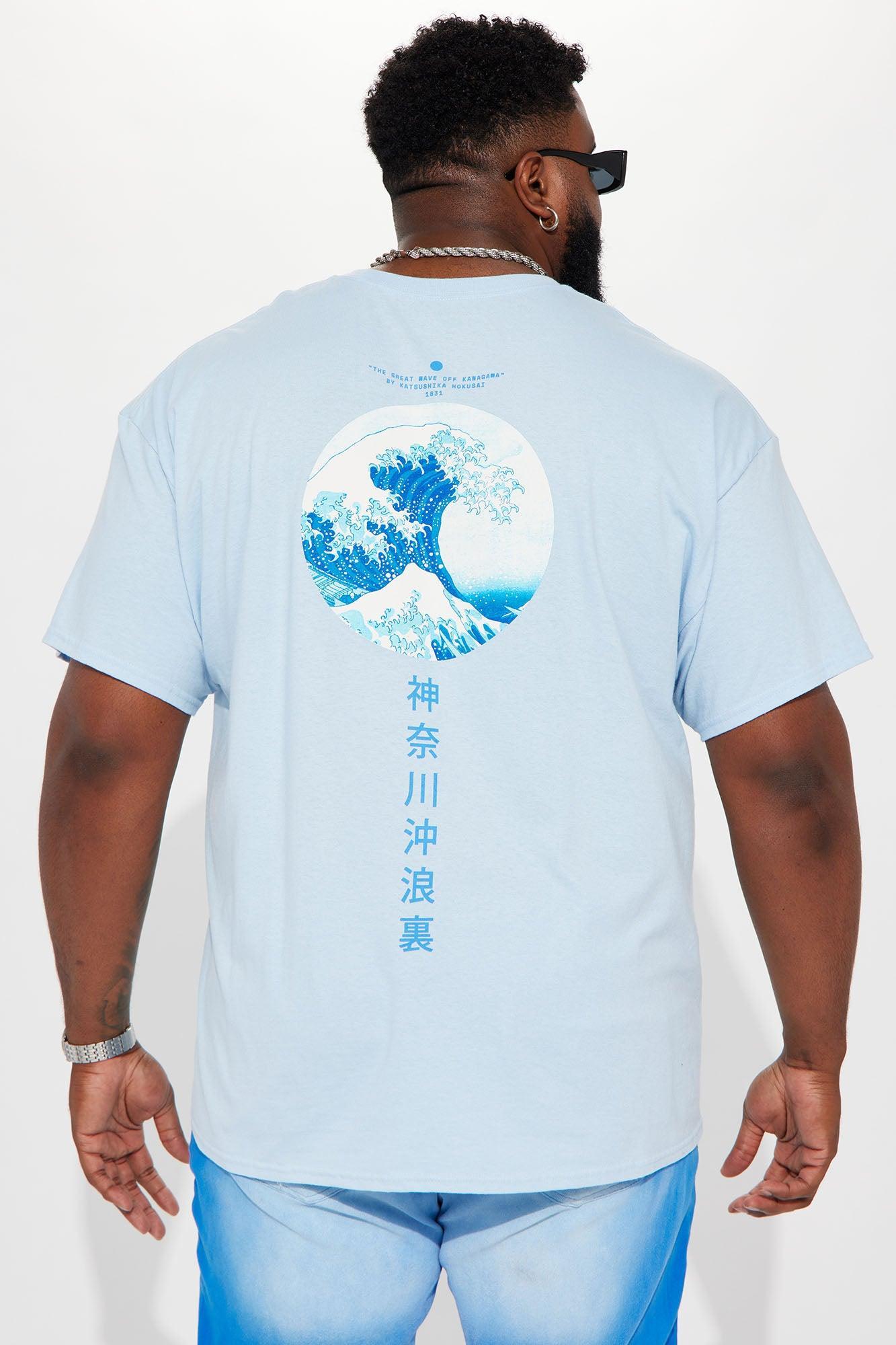 The Great Wave Short Sleeve Tee - Light Blue Product Image