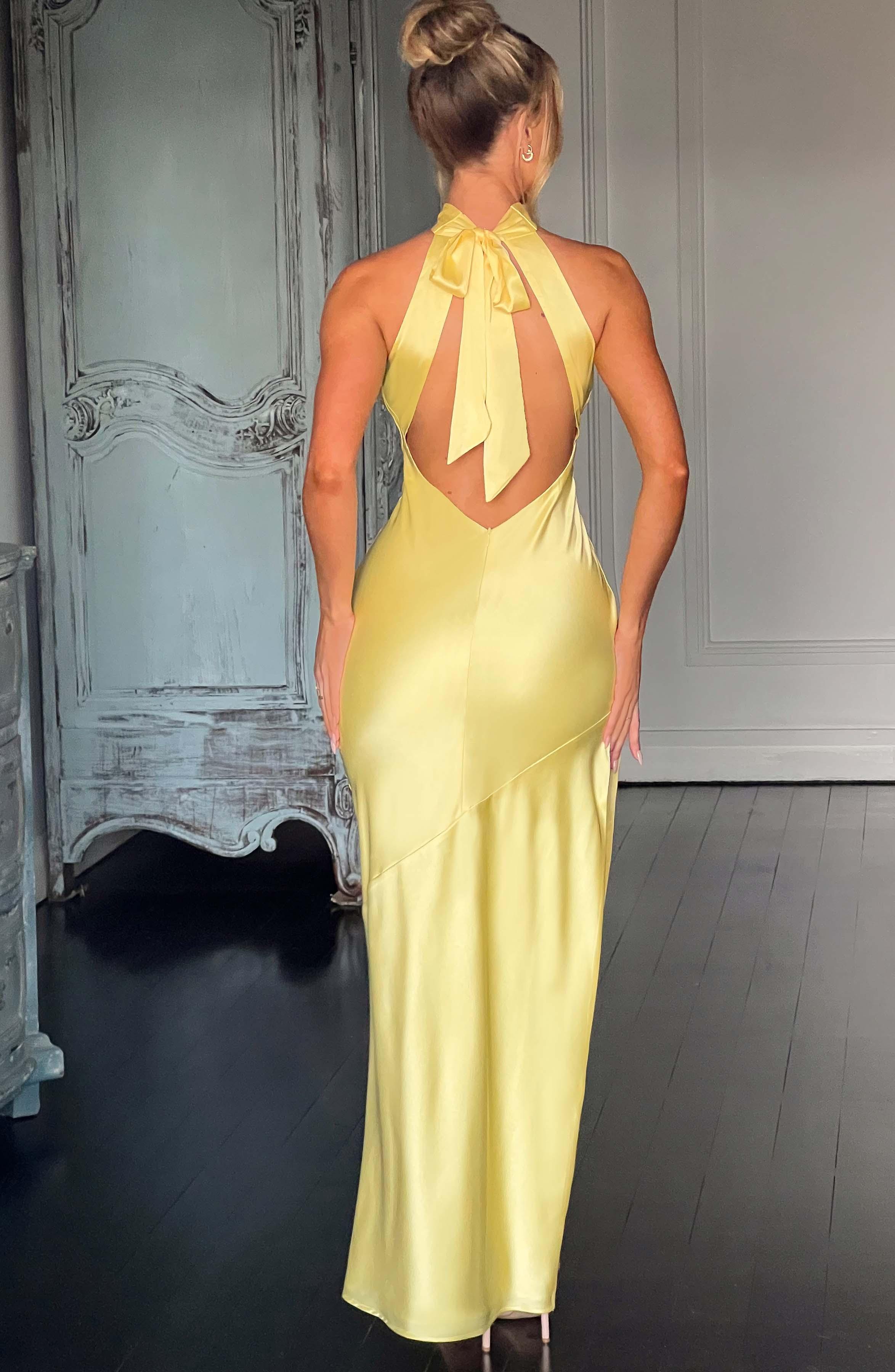 Etta Maxi Dress - Lemon Product Image