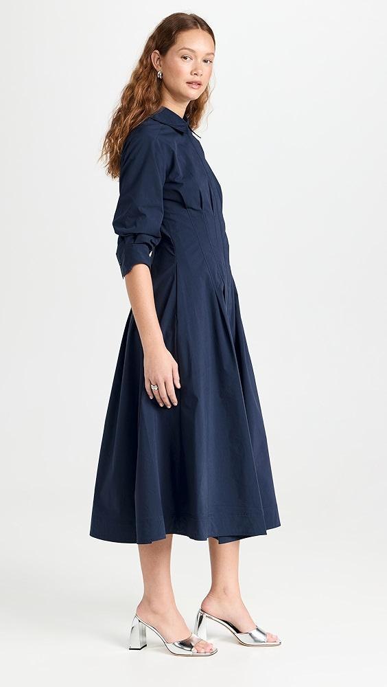 SIMKHAI Jazz Pintuck Midi Dress | Shopbop Product Image