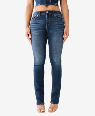 True Womens Billie Flap Ladder Stitch Straight Jean Product Image