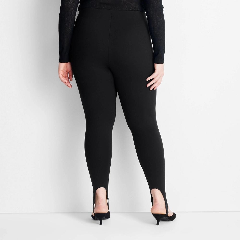 Women's High Rise Stirrup Leggings - Future Collective Black Product Image