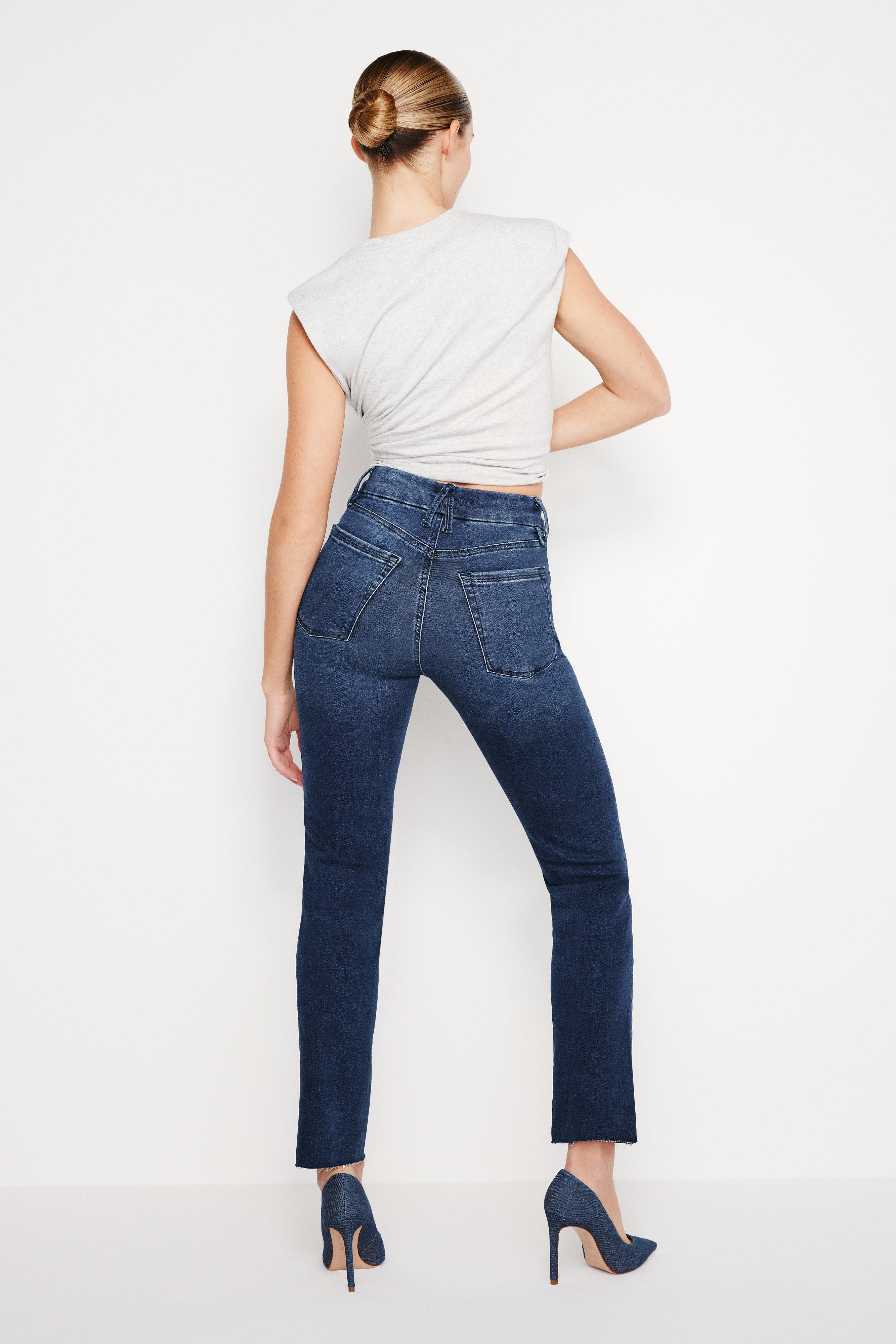 ALWAYS FITS GOOD CLASSIC SLIM STRAIGHT JEANS | INDIGO446 Product Image