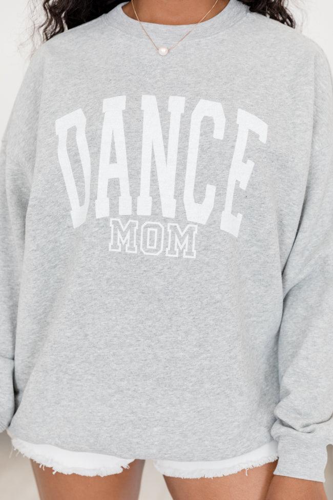 Dance Mom Block Light Grey Oversized Graphic Sweatshirt Product Image