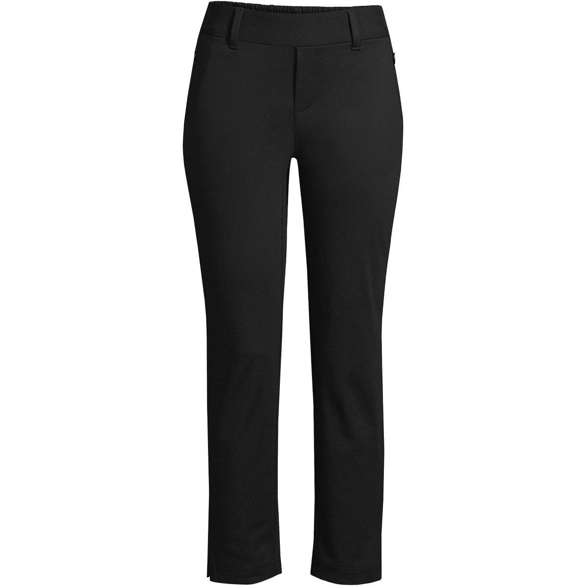 Lands End Womens Flex Mid Rise Pull On Crop Pants Product Image