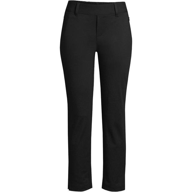 Womens Lands End Flex Mid Rise Pull On Crop Pants Product Image