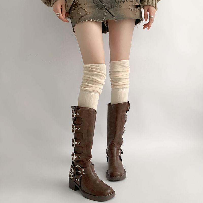 Plain Over-The-Knee Socks Product Image