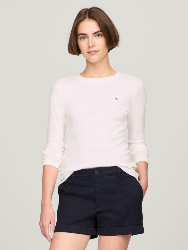 Tommy Hilfiger Women's Long-Sleeve Crewneck Favorite T-Shirt Product Image