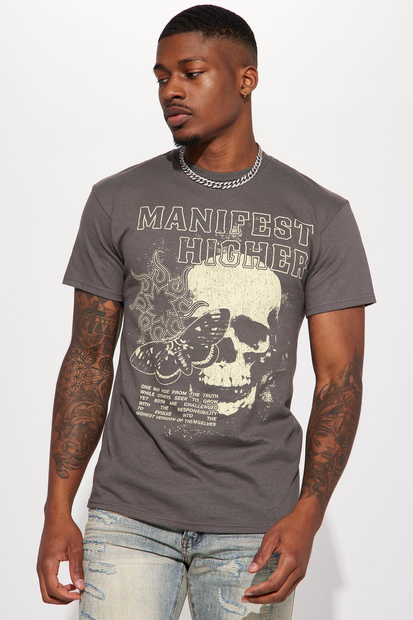 Manifest Higher Short Sleeve Tee - Charcoal Product Image