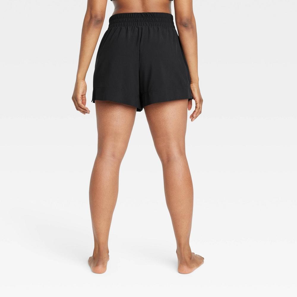 Womens Active Light Mid-Rise Shorts 4 - All In Motion Black Product Image