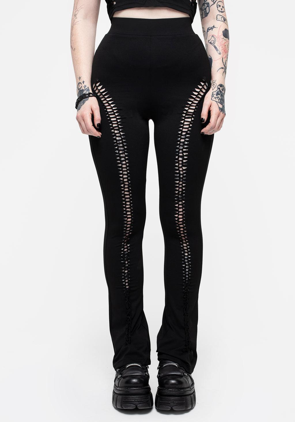 Cage Cut Out Flared Trousers Product Image