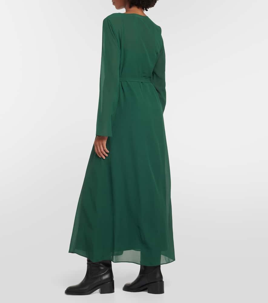 CHLOÉ Midikleid Aus Seide In Green Product Image