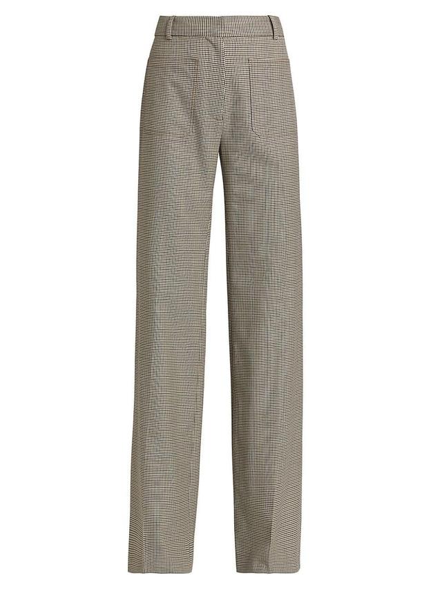 Womens Christophe Plaid Virgin Wool Pants Product Image