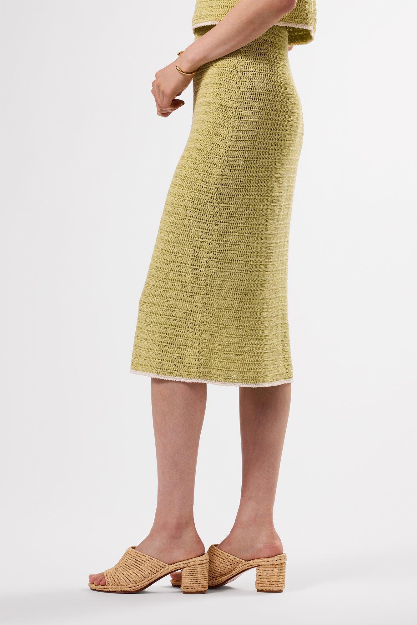 Meli Crochet Skirt - Melon Ivory Product Image