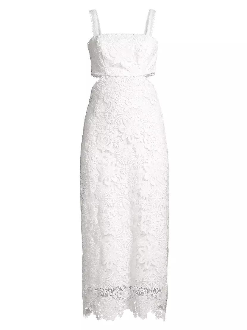 Eternus Moss Cut-Out Lace Maxi Dress Product Image