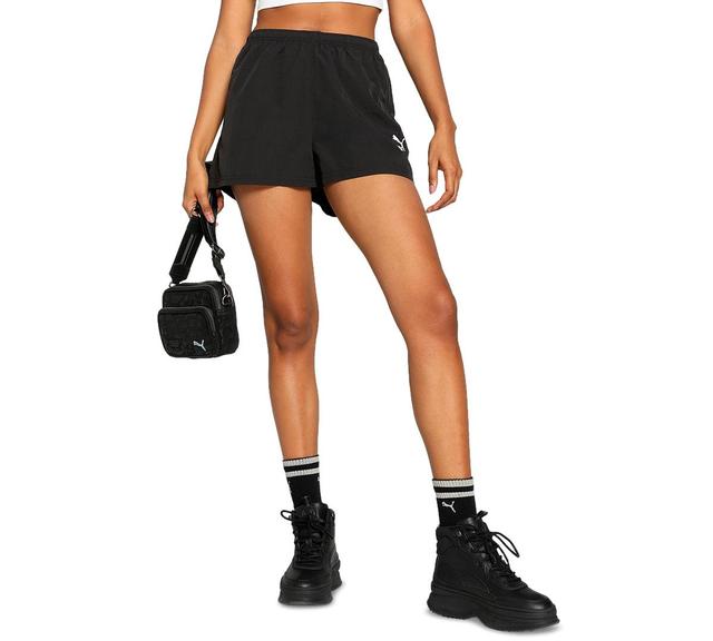 PUMA Womens PUMA Classics A-Line Shorts - Womens Black Product Image