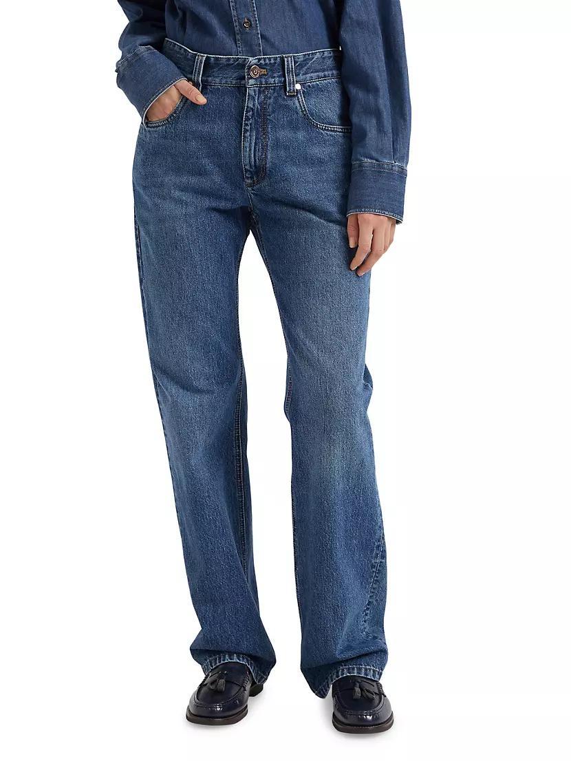 Authentic Denim Straight Trousers Product Image