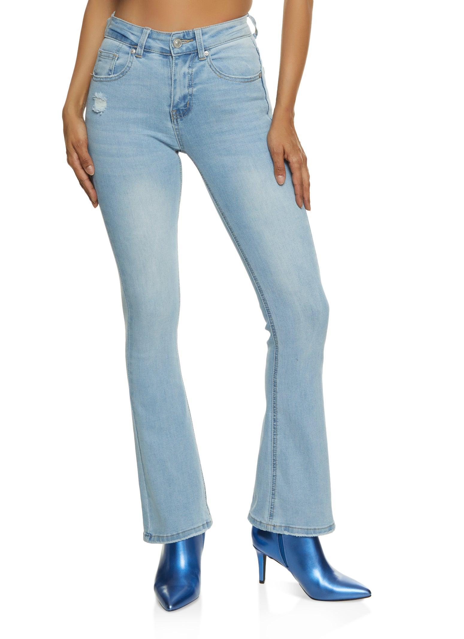 Womens WAX Whiskered High Waist Boot Cut Jeans product image