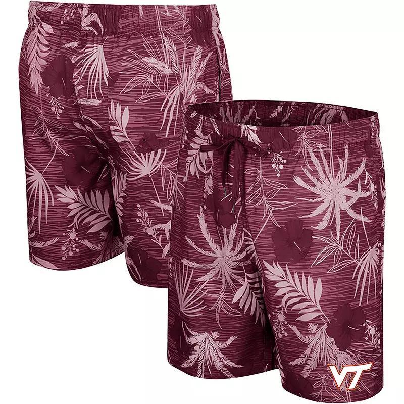 Mens Colosseum Maroon Virginia Tech Hokies What Else is New Swim Shorts Product Image