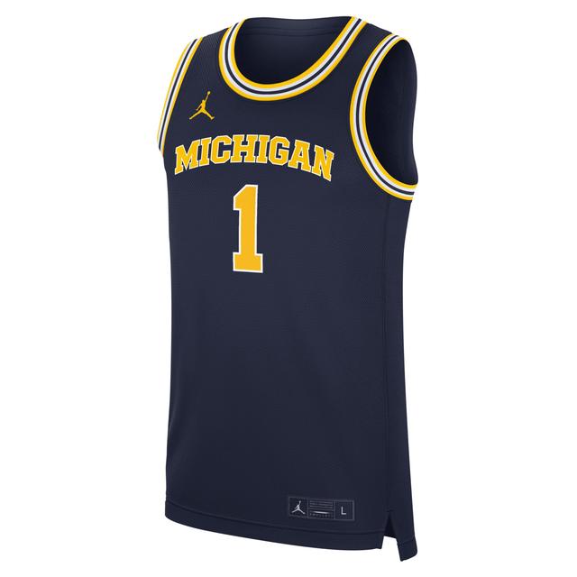 Men's Michigan Wolverines Replica Jordan Brand College Basketball Jersey Product Image