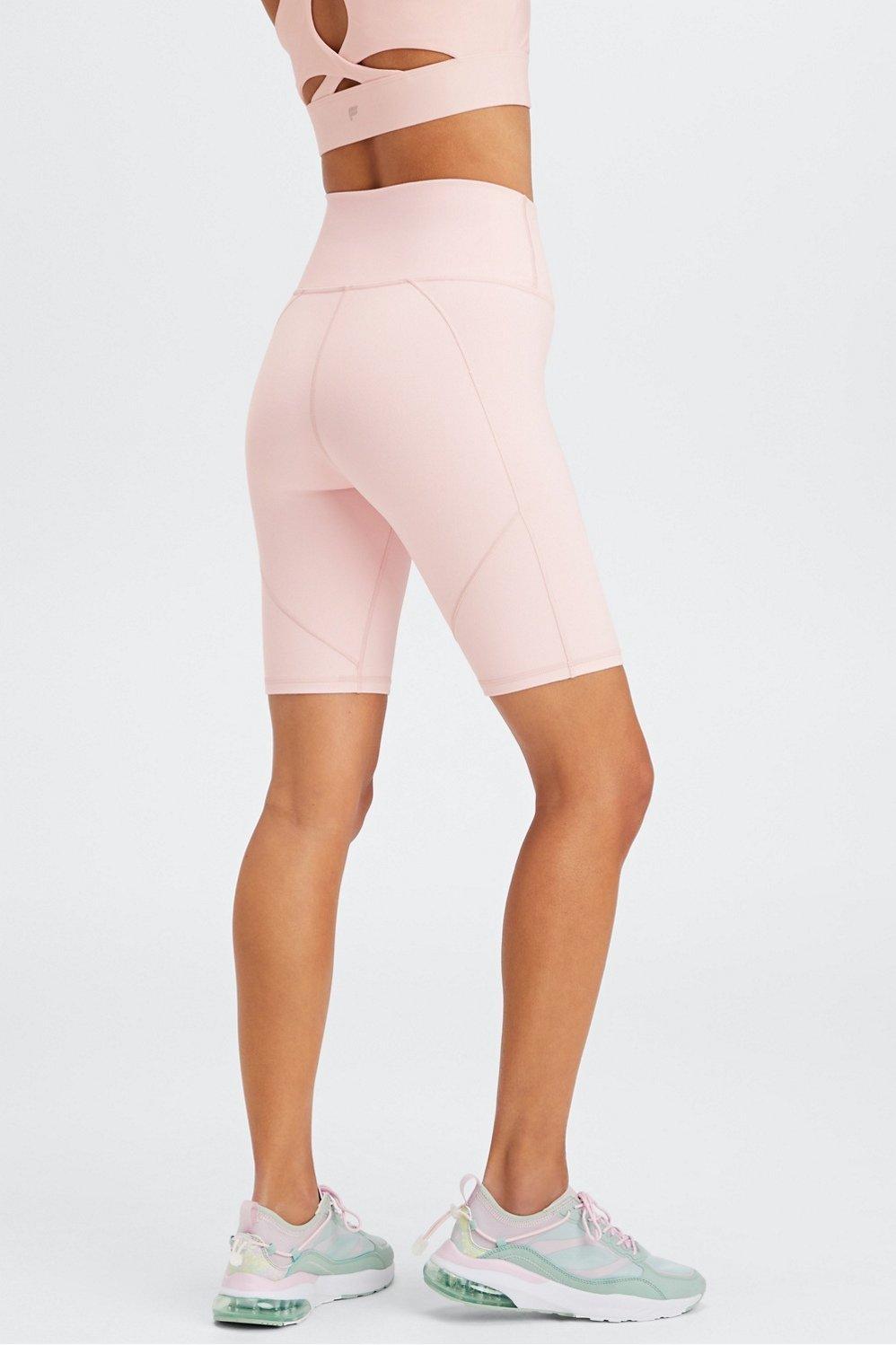 Fabletics Define High-Waisted 9 Short Womens pink Size S Product Image