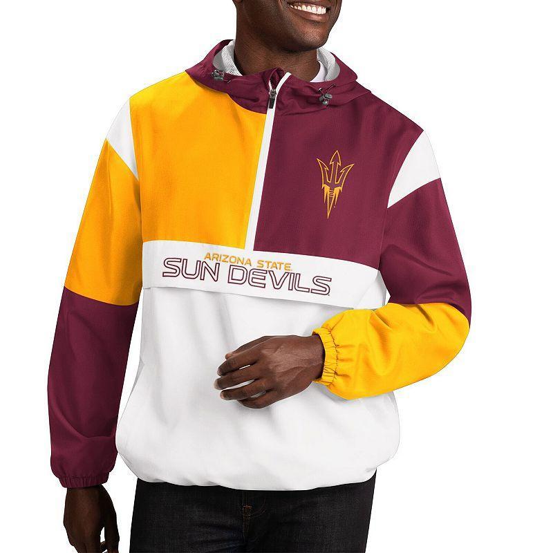 Mens G-III Sports by Carl Banks /Maroon Arizona State Sun Devils College Fair Catch Half-Zip Hoodie Product Image