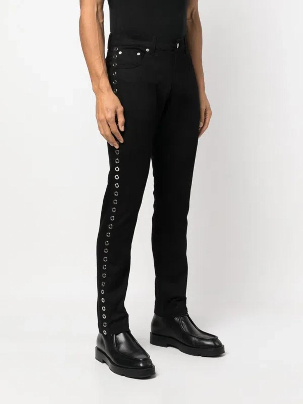 Stretched Denim Jeans In Black Product Image