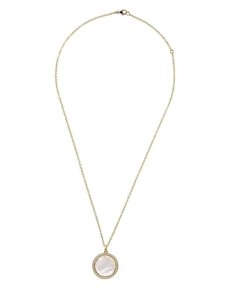 Ippolita Diamond and Pearl Medium Pendant Necklace Product Image