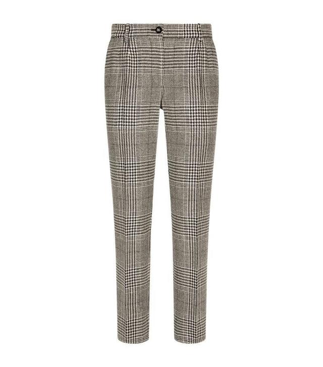 Wool Houndstooth Trousers In Multi Product Image