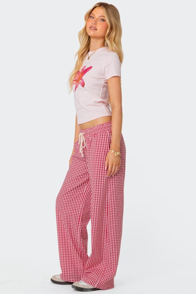 Taya Gingham Pants Product Image