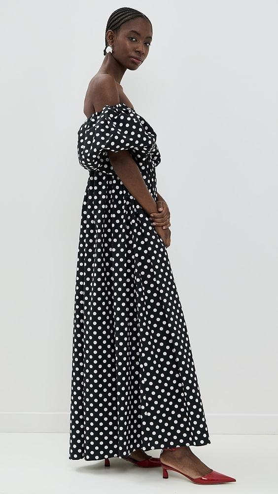 CAROLINE CONSTAS Emilia Ruched Empire Maxi Dress | Shopbop Product Image