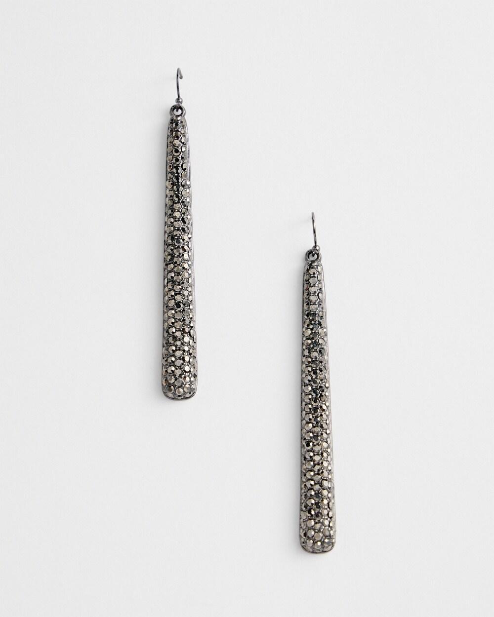 No Droop™ Sparkle Long Drop Earrings Product Image