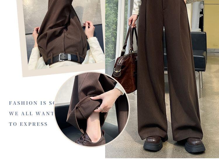 High-Rise Loose Fit Straight Leg Pants Product Image