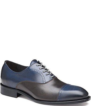 Johnston  Murphy Collection Mens Ellsworth Cap Toe Lace Up Oxfords Product Image