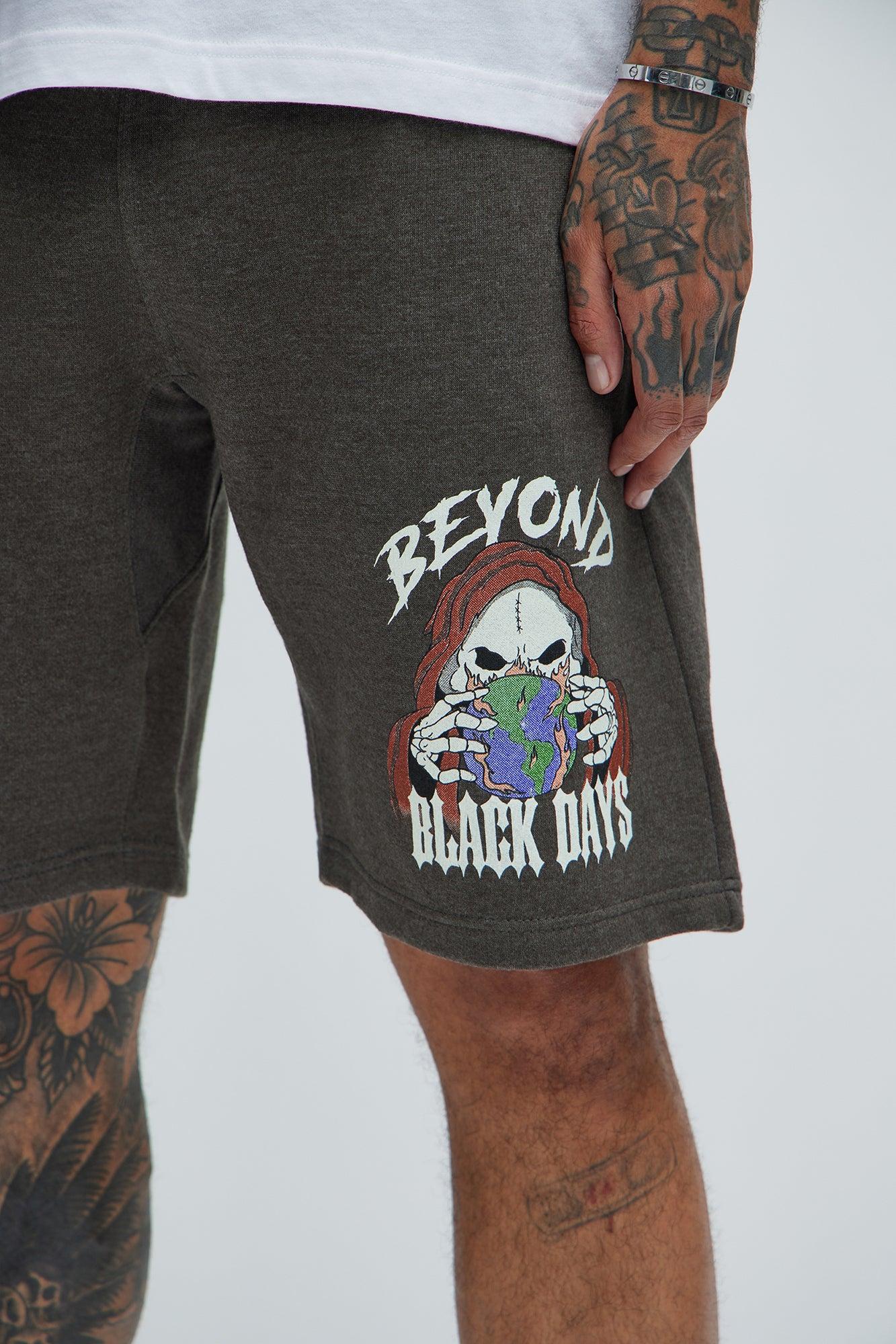 Beyond Black Days Sweatshorts - Charcoal Product Image