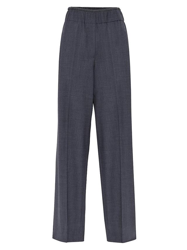 Womens Tropical Luxury Wool Loose Track Trousers Product Image