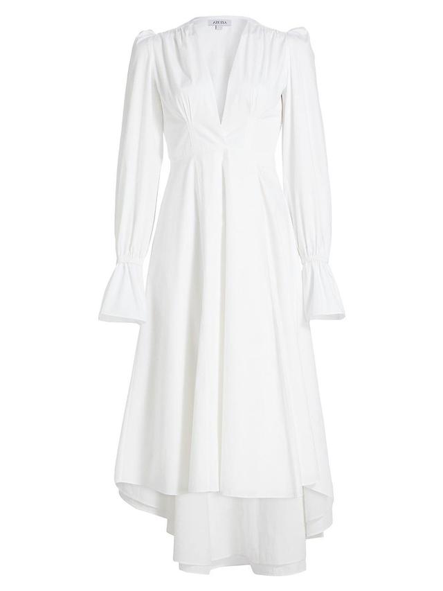 Womens Willow Cotton Poplin Midi-Dress Product Image