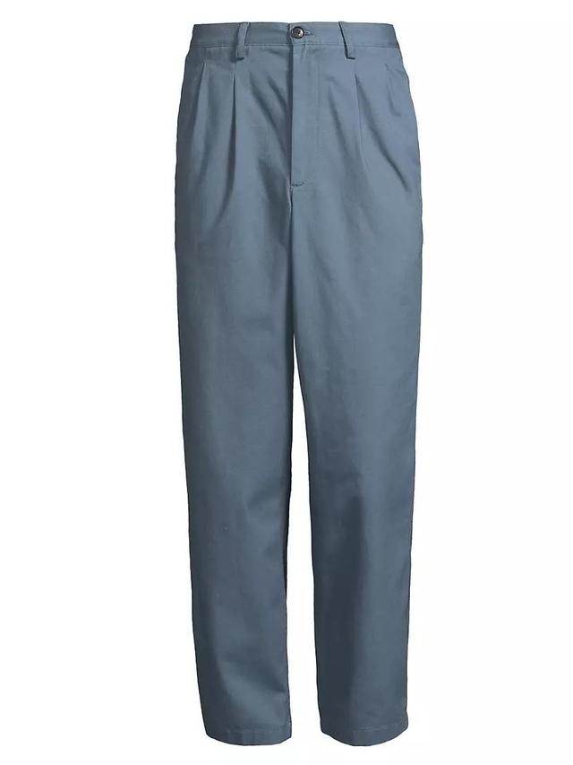 Cotton Double-Pleat Pants Product Image