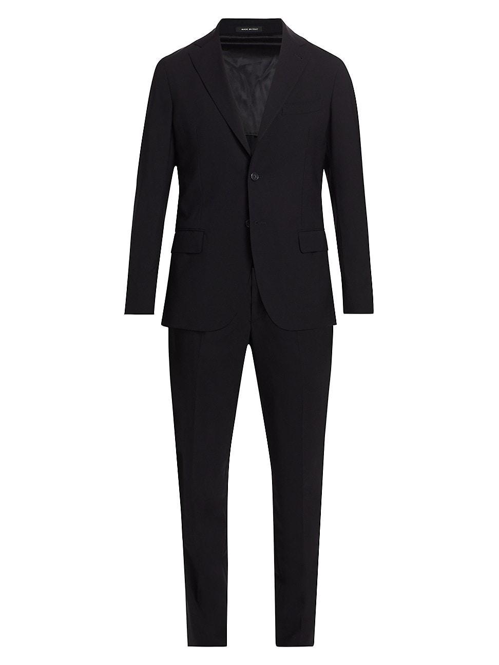 Mens Slim-Fit Wool Single-Breasted Suit Product Image